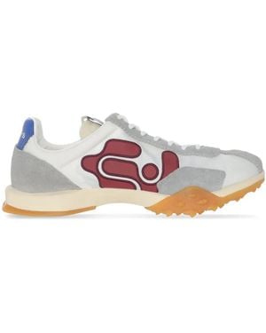 Eytys Eros Panelled Suede Trainers - Pink