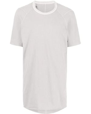 Boris Bidjan Saberi Round Neck Longline T-Shirt - White