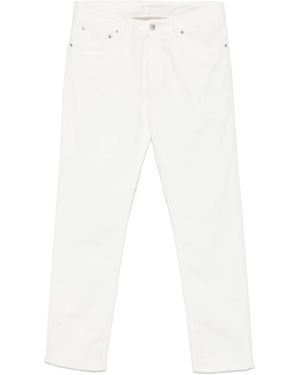 Etro Jeans Con Stampa Paisley Jacquard - Bianco
