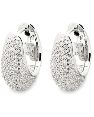 Tom Wood Ice Hoop Earrings - White