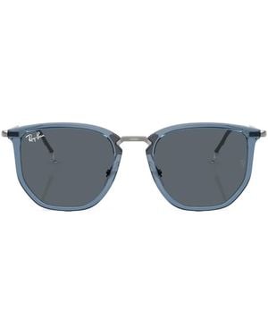 Ray-Ban Geometric-Frame Sunglasses - Blue