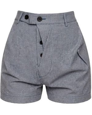Vivienne Westwood Short À Motif Vichy - Grey