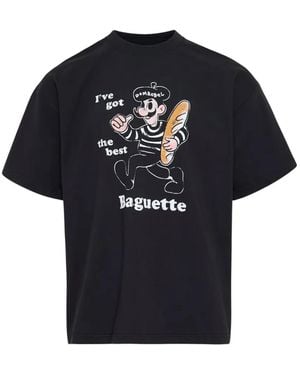 DOMREBEL Graphic-Print T-Shirt - Blue