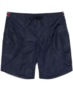 Gucci Zwembroek Met Web-Detail - Blauw