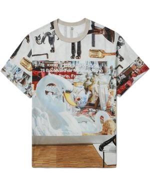 KHOKI T-Shirt Con Stampa Grafica - Grigio