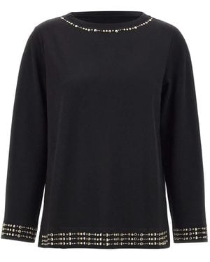 Elena Miro Studded T-shirt - ブラック