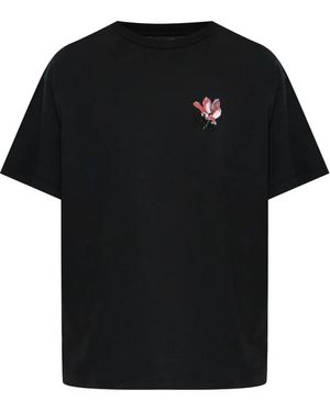 Maison Margiela T-Shirt À Fleurs - Black