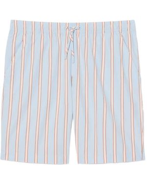 Lacoste Striped Drawstring Shorts - White