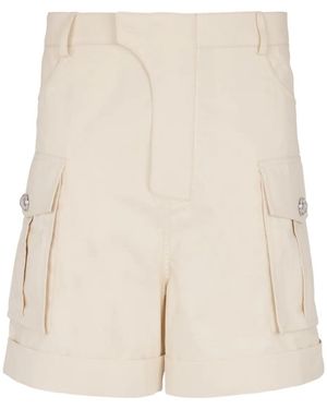 Balmain コットン カーゴショーツ - ナチュラル