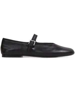 The Row Boheme Buckle-Strap Ballet Flats - White