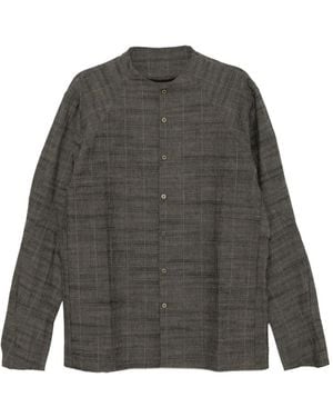 DEVOA Camisa texturizada de algodón - Gris