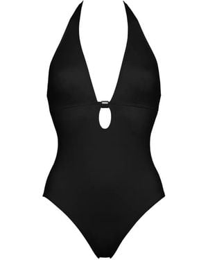 Eres V-Neckline Harmony Swimsuit - Black