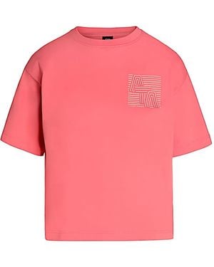 ALPHATAURI T-Shirt Goffrata - Rosa