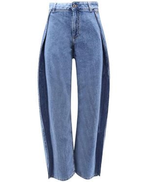 Loewe Asymmetrical Straight-Leg Jeans - Blue