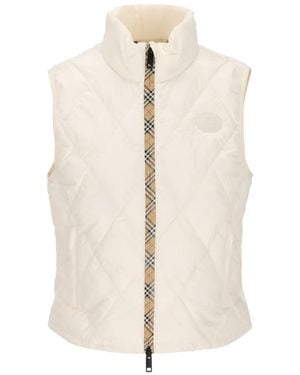 Burberry Packable Quilted Nylon Cheswick Gilet - White
