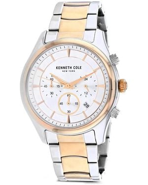 Kenneth Cole Chronograph Date 45.5Mm Watch - Métallisé