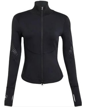adidas Perforated-Detail Zip-Up Training Midlayer - Blue