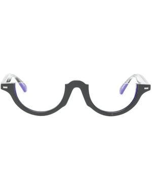 KENZO Weave Sonnenbrille Mit Rundem Gestell - Weiß