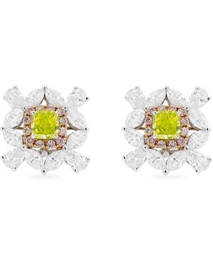 HYT Jewelry 18K Diamond Earrings - Metallic