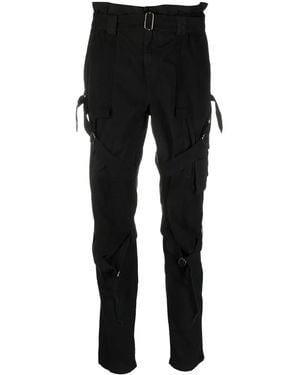 DIESEL Belted-Waist Pants - Black