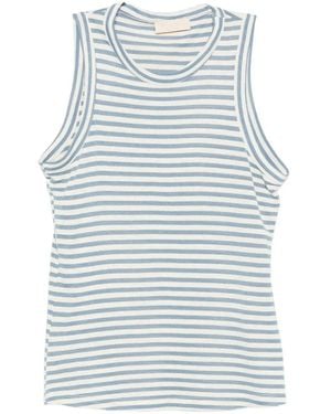 Momoní Rue Striped Sleeveless T-Shirt - Blue