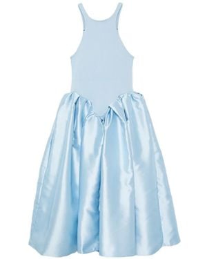 Marques'Almeida Panelled Bubble-Skirt Dress - Blue