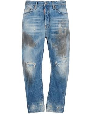 DSquared² Light Dirty Wash Bro Jeans - Blue