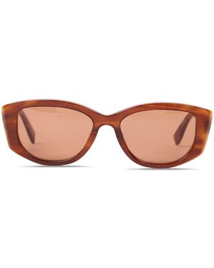 Viktor & Rolf Oval-Frame Sunglasses - Brown