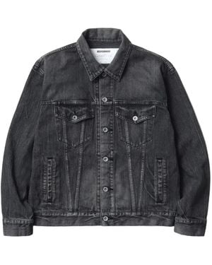 Neighborhood Denim Jack Met Knopen - Zwart