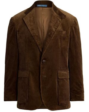 Polo Ralph Lauren Blazer A Coste - Marrone