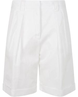 Aspesi Pantalones Cortos De Vestir - Blanco