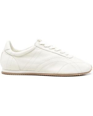TOTEME Flex Nappa Leather Sneakers - White