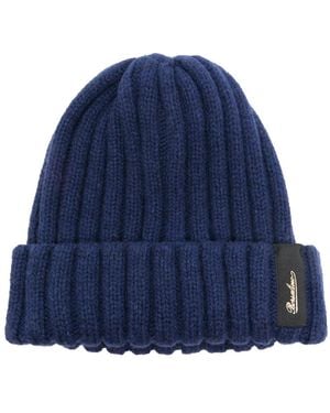 Borsalino Hill Cashmere Beanie - Blue