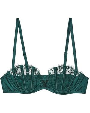 Fleur du Mal Sujetador Balconette Frankie De Encaje - Verde