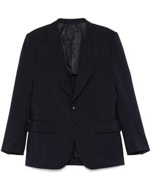 Tom Ford Wool Blazer - Blue