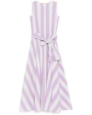 Bambah Striped Dress - Purple
