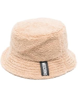 Moschino Textured Bucket Hat - Natural