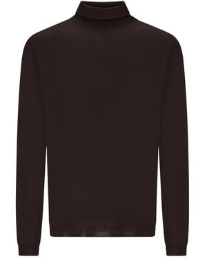 GOES BOTANICAL Turtleneck Sweater - ブラウン