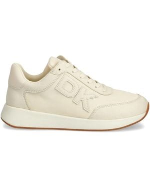 DKNY ロゴパッチ スニーカー - ホワイト