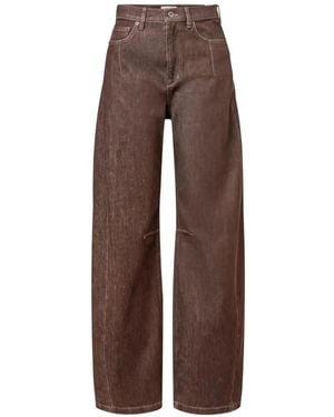 DRYKORN Liable Wide-Leg Jeans - Brown