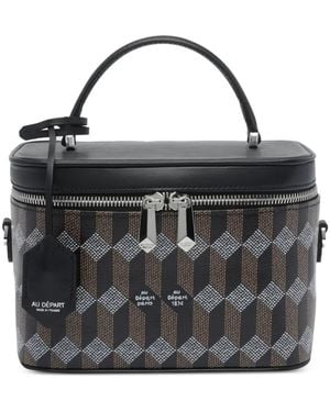 AU DEPART Étoile Logo-Print Mini Bag - Black