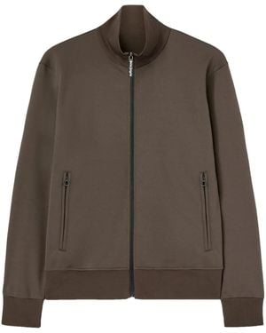 Palm Angels Chaqueta de chándal con logo - Marrón