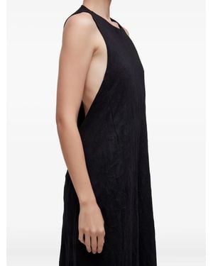 Osklen Balloon Wrinkled Dress - Black