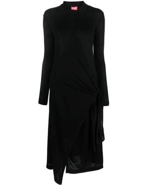 DIESEL D-Wrip Lyocell-Blend Midi Dress - Black