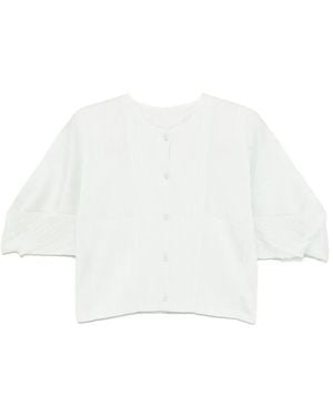 Pleats Please Issey Miyake Monthly Colors: April Blouse - Wit