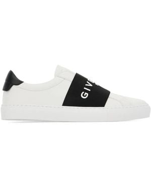 Givenchy Strap-Detail Leather Trainers - Black