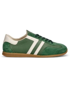 GANT Spearclub Suede Striped Trainers - Green