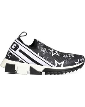 Dolce & Gabbana Sorrento Star-Print Trainers - White