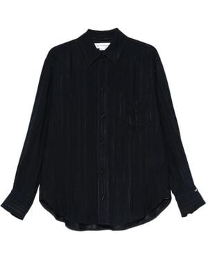 Victoria Beckham Camisa con motivo de rayas - Negro