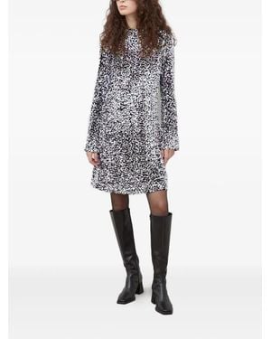 Bruuns Bazaar Abito Corto Con Paillettes - Bianco